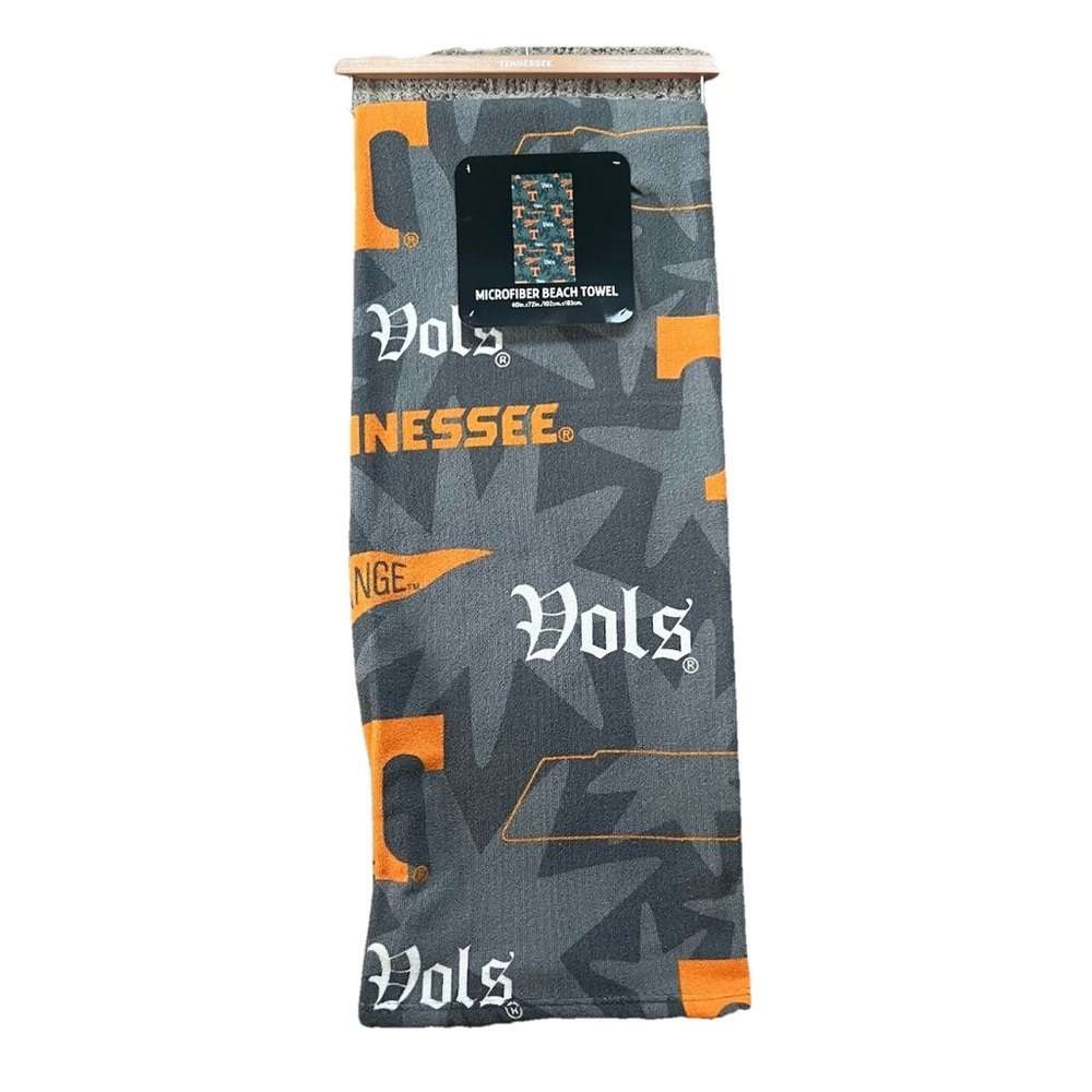 TENNESSE Vols Microfiber Large Beach Towel 40in x 72in Big Orange New with Tags